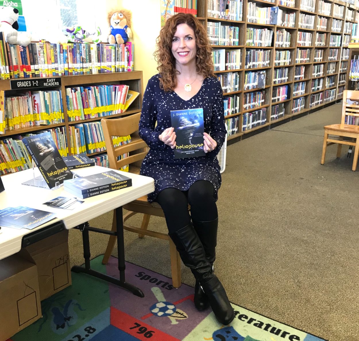 A Library Reading and Signing